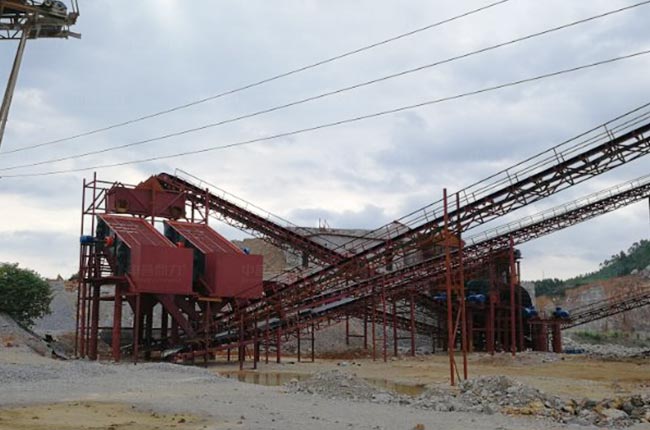 廣西柳州時(shí)產(chǎn)800噸石子加工生產(chǎn)線