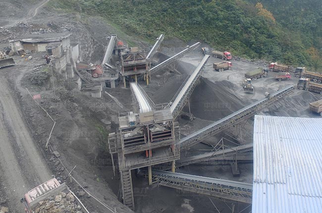 四川雅安七八百噸碎石生產線