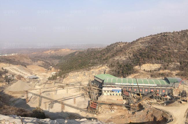 河南鞏義時產1200噸破碎石子生產線