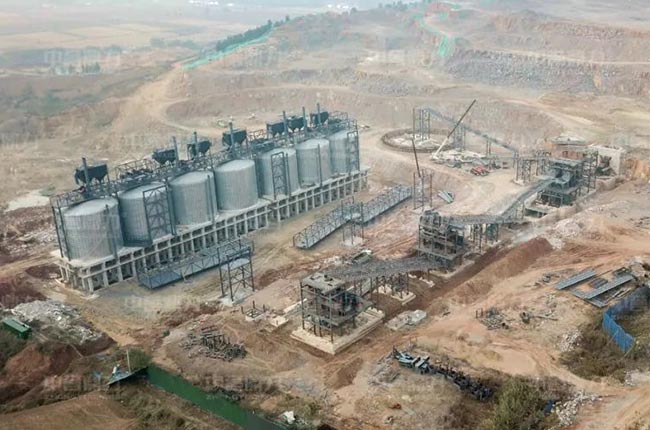 山東鑫象建材1500t/h固定式碎石生產線