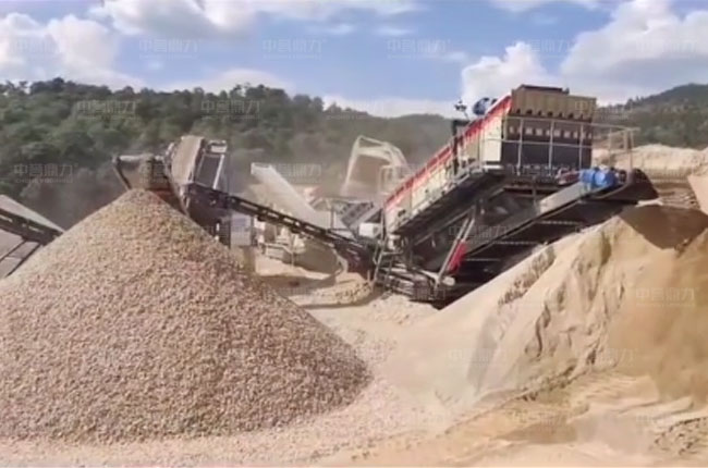 移動式制砂生產(chǎn)線工藝圖