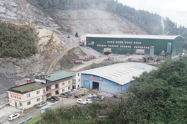 重慶武隆毛坡建材時(shí)產(chǎn)1000噸砂石骨料生產(chǎn)線