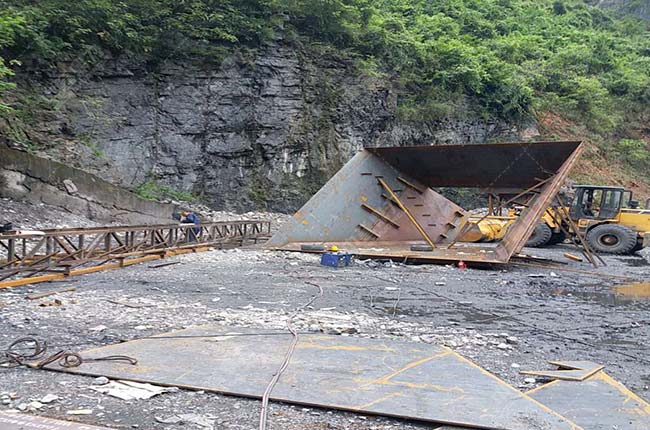 重慶市巫山縣時(shí)產(chǎn)500噸骨料生產(chǎn)線