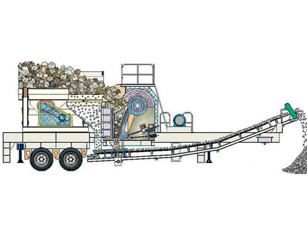 移動式破碎站結構 移動式破碎站結構