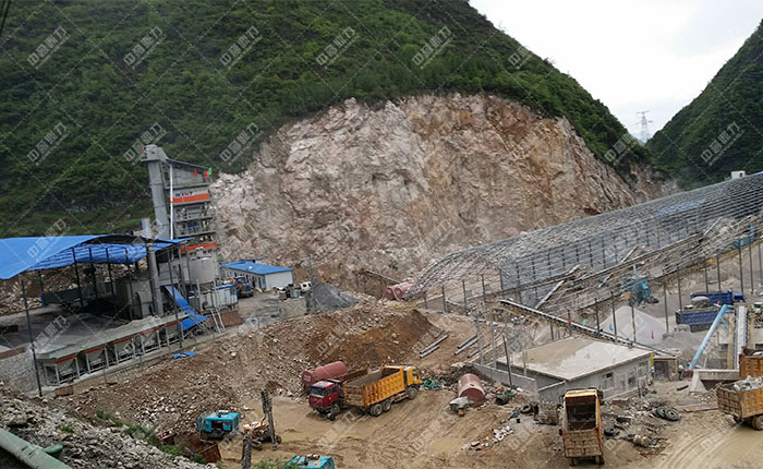 貴州六盤水立志砂石公司時產(chǎn)800噸砂石生產(chǎn)線展示圖