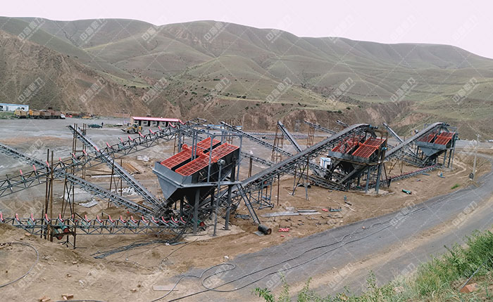 寧夏固原石料廠時產500噸骨料生產線