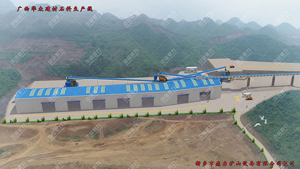 廣西華眾建材石料廠時產1000-1200噸套石料設備