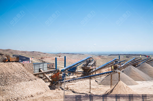 寧夏長城骨料有限公司時產800噸石子生產線