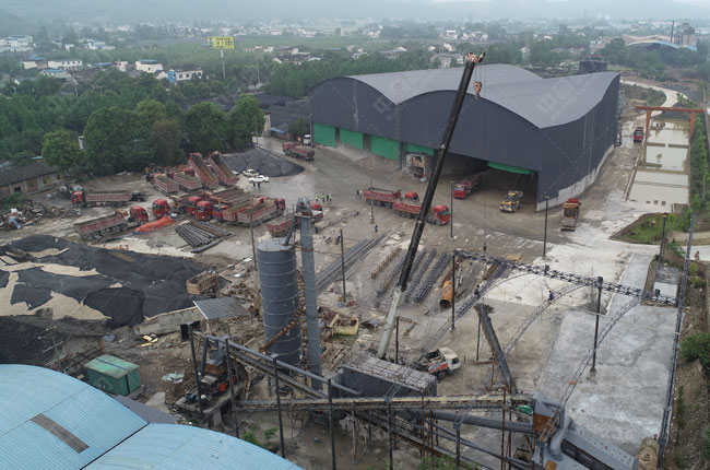 四川安州區泰倫150噸砂石加工生產線