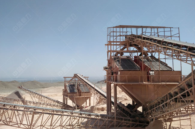 寧夏青銅峽時產1000噸碎石子生產線