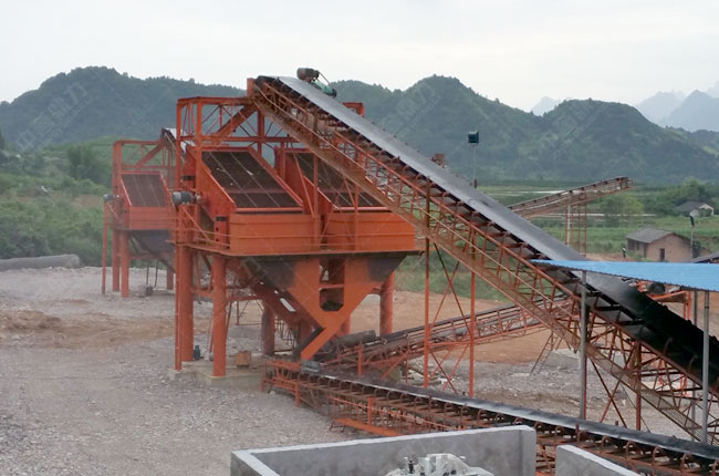 江西宜春路通集團時產(chǎn)600噸碎石子生產(chǎn)線