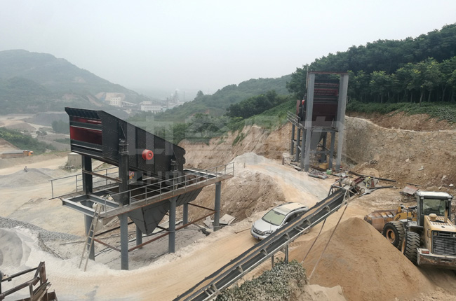 湖北鐘祥時(shí)產(chǎn)400噸破碎石料生產(chǎn)線